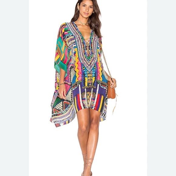 Camilla Other - Camilla Multicolor Short Lace Up Kaftan